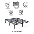 "Quick Lock Full Platform Bed Frame Sturdy, Quiet No Box Spring, 14