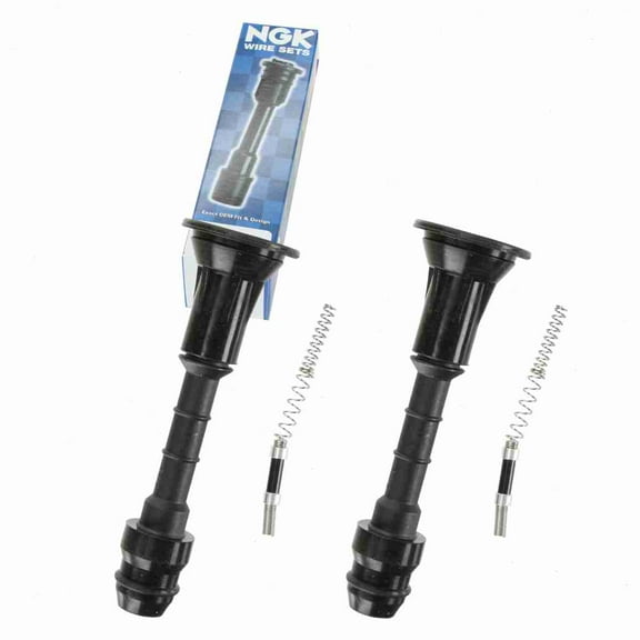 2 pc NGK 58912 Ignition Coil Boots for 02560 175-1055 176019 2560 35-7048 50057 50057-1 671-6274 702480 SPB114 SPP50 SPP50E Direct Spark Plug Wire Fits select: 2003-2007 INFINITI G35