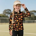 thumbnail image 3 of Psesaysky Girls Funny Rooster Farmhouse Print Fleece Long Sleeve Shirts Soft Half Zip Pullover Sweatshirt Stand-up Collar Kids Athletic Winter Jacket 10-11 Years, 3 of 6