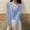 Blue, variant on Women's Sweaters and Cardigans Summer Pink Solid Button Casual Cardigan-neck Long Sleeve Knitted Coat