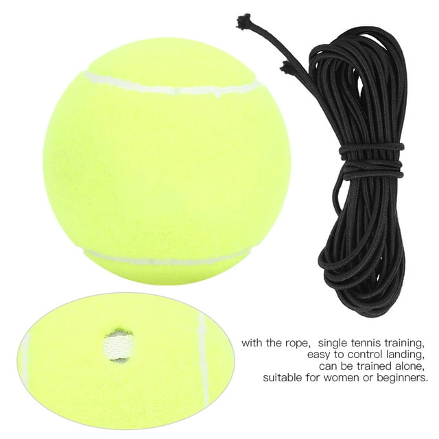 Ball 4Pcs/Set High Elastic Tennis Ball with Rubber Band for Sports Practice Training Belt Line