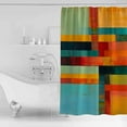thumbnail image 4 of Small Stall Shower Curtain 36x72 Inch Narrow Half Size Striped Oil Painting Bath Curtains Bathroom Decor Modern Vintage Abstract Waterproof Fabric Shower Curtain Set with Hooks 36 Inch, 4 of 6