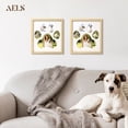 thumbnail image 3 of Sunlit Dog Paw Print Photo Collage Frame, Holds 5 Pictures of Pets & Owners, Ideal Gift for Dog Moms & Dads, Natural Finish Pet Memorial Keepsake and Wall Décor, 10.24" x 11.4", 2Pcs, 3 of 7