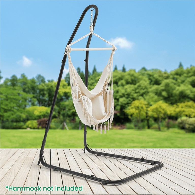 Renwick Adjustable Double-L shaped Metal Curved Hammock