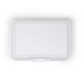 thumbnail image 2 of Pactiv YTH102070000 Large Rectangular Foam Hinged, White - Case of 150, 2 of 6