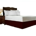 thumbnail image 1 of 100% Egyptian Cotton 1 PCs Box Pleated BedSkirt 18 inches (Burgundy,Queen), 1 of 5