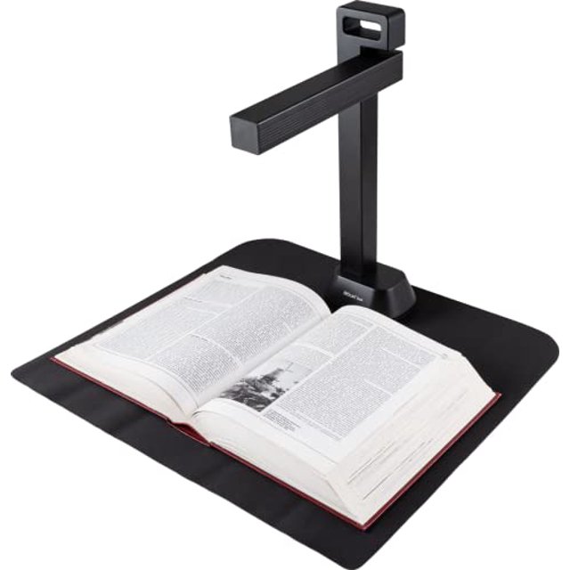Escáner de escritorio IRIScan v6business: Visualizador de 13 MP/21 MP, portátil, escáner de libros con aplanamiento de curvas por IA, compatible con Windows y Mac