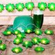 thumbnail image 1 of Decoraciones para el Día de San Patricio, Accesorios para el Día de San Patricio, Regalos para el Día de San Patricio: Guirnalda de luces LED verdes de 69 pulgadas y 10 pulgadas. Guirnalda de luces ve, 1 of 6