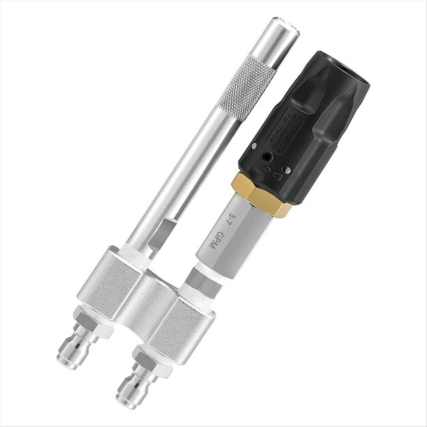 Boquillas Giratorias M5 con Punta Química para Hidrolavadora, Pistola de Químicos de Alcance para 3-7 GPM, Conexión Rápida de 1/4 de Pulgada