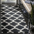 thumbnail image 2 of SAFAVIEH Dhurries Aditya Geometric Area Rug, Black/Ivory, 3' x 5', 2 of 10