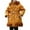 Yellow, variant on WhouRiu Toddler Girls' Winter Coat Warm Thickened Trim Hooded Long Coat Kids Thermal Windproof Puffer Coats Red,Sized 3-4