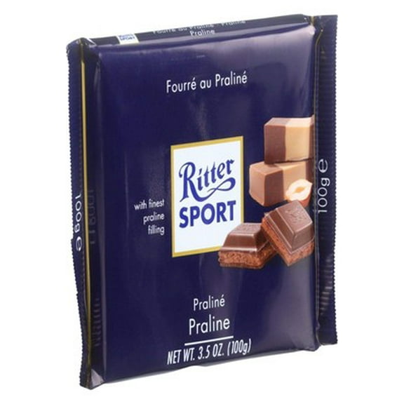 Ritter Sport Milk Chocolate Bar Nougat-Praline 3.5 oz (Pack of 13)