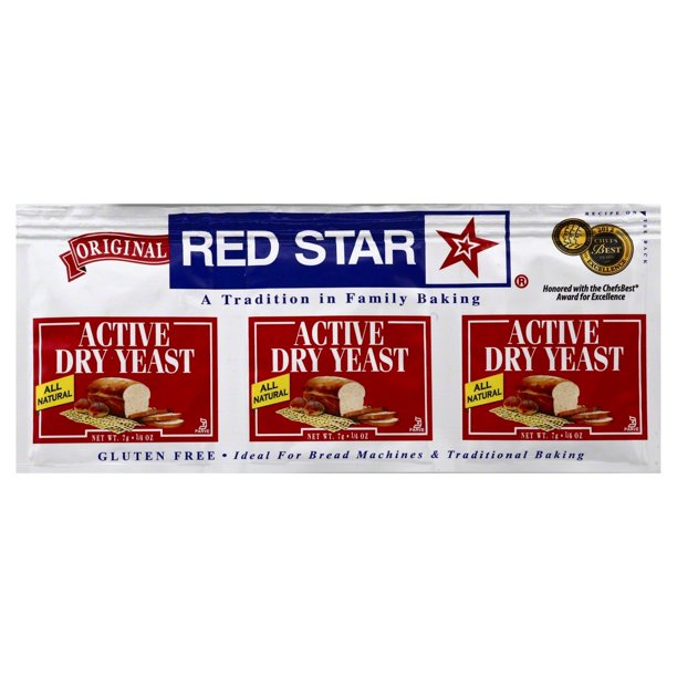 Red Star Active Dry Yeast Strip of 3