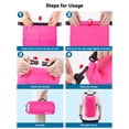 thumbnail image 4 of Bolsa impermeable HEETA de 10 litros, color rojo rosado con silbato, 4 of 8