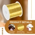 thumbnail image 3 of Uxcell Jewelry Craft Wire, Copper Beading Wire with Plier for Jewelry Making 2 164 feet x 26 Guage, 3 of 7
