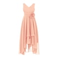 thumbnail image 2 of DPOIS Kids Flower Girls Pleated Chiffon Junior Bridesmaid Dress, 2 of 5