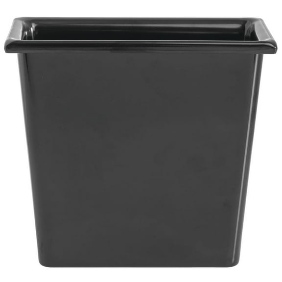 HUBERT® SmartFit 1/9 Size Black Melamine Pan - 4 1/10"L x 6 7/10"W x 6"D