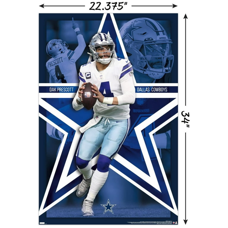 NFL Dallas Cowboys - Dak Prescott 22 Wall Poster, 22.375 x 34