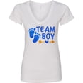 thumbnail image 3 of Inktastic Team Boy Women's V-Neck T-Shirt, 3 of 5
