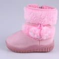 thumbnail image 2 of Wdgfv Girls Snow Boots Winter Warm Non Thick Sole Comfortable Zipper Shoes for Autumn and Cold Weather Pink 10.5, 2 of 4