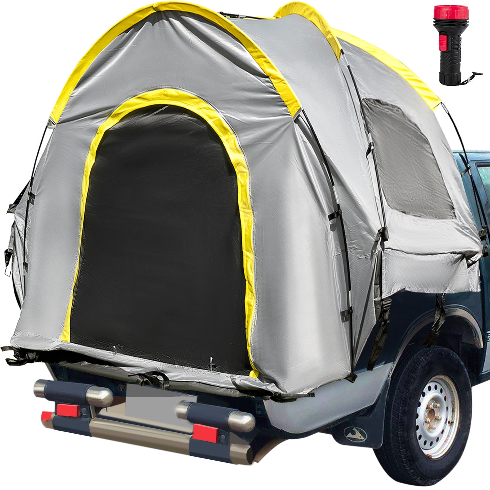 Pickup Truck Tent Waterproof PU2000mm Double Layer For Truck Bed Tent 5.5'-6' 