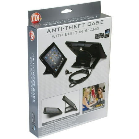 CTA Digital - Antitheft Case for Select Apple® iPad® Models - Black