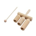 thumbnail image 2 of Percussion Bloc de Bois 3 Tons Instrument de Musique pour Enfants avec Maillet, 2 of 8