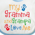 thumbnail image 4 of Inktastic Gramma and Grampa Love Me Boys or Girls Baby Bib, 4 of 4