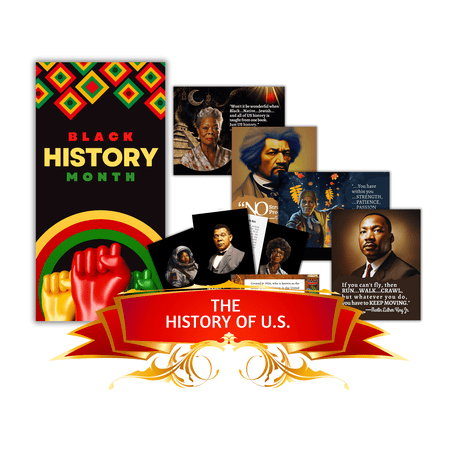 65-PCS African American (Black) History Month Trivia, Flashcards, Posters & Banner Educational BDL | Subjects: Arts & Culture, Sports, STEM, Activism & more