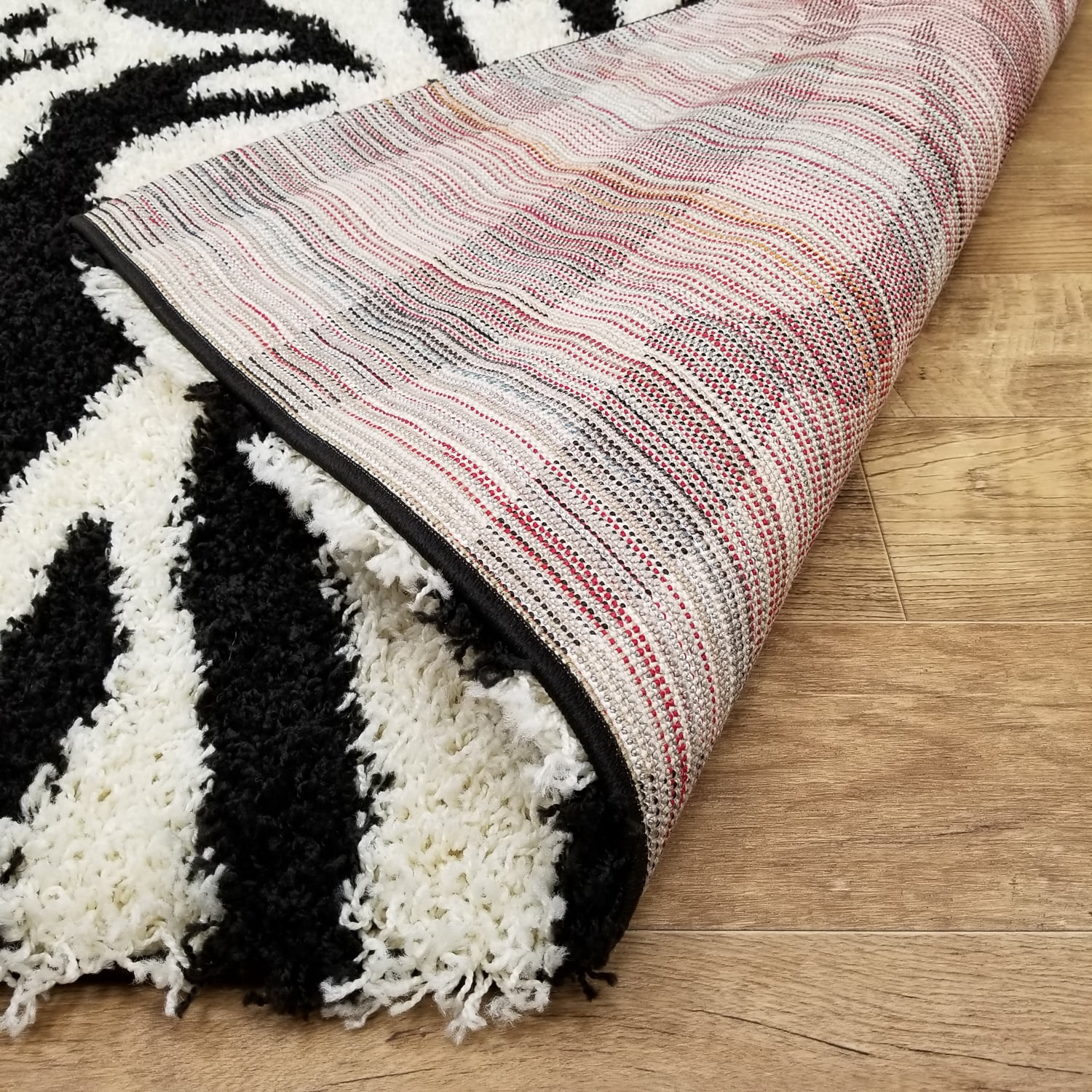 Soft Shag Area Rug 20" x 31" | Doormat Accent |Plain Solid Color NAVY BLUE - Contemporary Area Rugs for Living Room Bedroom Kitchen Decorative Modern Shaggy Rugs