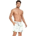 thumbnail image 4 of Men's Quick Dry Casual Beach Shorts Cute Giraffe Pattern with Pockets, Lightweight Swim Trunks for Surfing Gym, 4 of 9