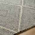 thumbnail image 3 of Hauteloom Tene Boho Diamond Hand Tufted Wool Natural Fiber Soft Oversized Area Rug - Traditional Trellis Carpet for Living Room, Bedroom, Dining Room - Natural Gray - 8'10" x 12' (9x12 Area Rug), 3 of 7