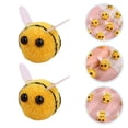 thumbnail image 3 of 50 Uds. De fieltro de lana, artesanías de abejas multiusos, decoraciones de abejas DIY, accesorios de disfraces, 3 of 6