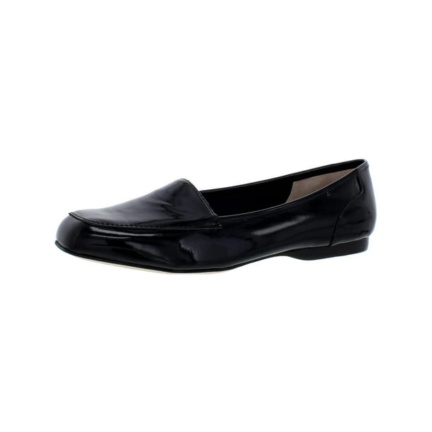 Array Shoes - Array Womens Freedom Patent Leather Slip On Loafers Black ...
