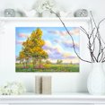 thumbnail image 1 of Arbres Verts en Soirée - Impression sur Toile Photographie de Paysage, 1 of 3