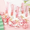 thumbnail image 2 of Llaveros Kawaii de Hello Kitty, llavero de dibujos animados de Sanrio Kouromi, llaveros bonitos de silicona para bolsos, mochila de regalo, colgante móvil, 2 of 4