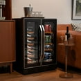 thumbnail image 7 of TUFFIOM 34 Bottles Dual Zone Wine Cooler, Beverage Cooler Refrigerator, 24'' Wine Chiller with Glass Door & Digital Temperature Control, Freestanding or Built-in Wine Fridge for Wine, Champagne, Beer, 7 of 7