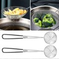 thumbnail image 5 of 10 piezas de cucharas coladoras para olla caliente, cucharas coladoras de acero inoxidable para olla caliente, cucharas desnatadoras de malla, cucharones coladores con mango, 5 of 5
