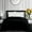 Black, variant on All-Season Super Soft Comforter King/California King 94 by 104 inch White Solid, 400 GSM Microfiber, 1 Piece Quilted Box Comforter