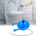 thumbnail image 1 of PVC Toilet Water Tank Flap Rubber Stopper - Old-fashioned Accessory for Drainage Replacement in Bathrooms, 1 of 8