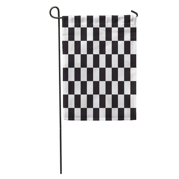 JSDART Pattern Checkered Racing Flag Symbolic of End Car Race Black and in Correct Size Colors Checker Garden Flag Decorative Flag House Banner 28x40 inch