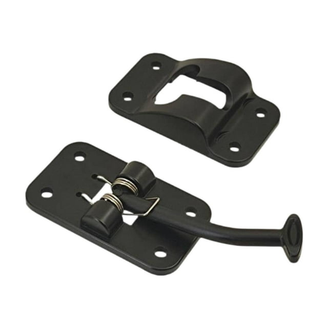 DYNWAVECA Generic RV Door Holder Latch Entry Door Holder Sturdy T , High Hardness, Replacement, RV Door for Modified Vehicle Left Buckle Black