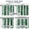 thumbnail image 3 of Vargottam 84 Inch Rod Pocket/Back Tab Cotton Curtains for Windows and Doors- Light Filtering Cotton- Light Filtering Drapes For Doors- Set of 2 Panels, 52"x84"- Abstrct Floral Design (Green), 3 of 8