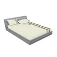 thumbnail image 2 of Ambesonne Nature Fitted Sheet & Pillow Sham Set, Wavy Tree Branches Birds, Full, Eggshell Brown, 2 of 2