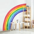 thumbnail image 6 of Large Rainbow Wall Decals, Mural Watercolor Half Rainbow Wall Stickers Peel and Stick Vinyl Wall Art Decor for Girls Bedroom Kids Nursery Living Room Playroom Toddler, 6 of 10