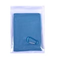 thumbnail image 2 of Serviettes Rafraîchissantes Absorption de Sueur Gym Activités Extérieures Couleur Unie Serviette Rafraîchissante pour Course Natation Jogging Entraînement Fournitures de Vacances Bleu, 2 of 9