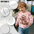 thumbnail image 6 of Garronmavis Sloth Toddler Girl Sweatshirt Soft Strawberry Pullover Drop Shoulder Sweater Top 2T Comfortable Ruffle Long Sleeve Girls Top Lightweight Girls Crewneck Sweatshirt for Kids, 6 of 7