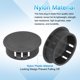 thumbnail image 3 of Uxcell 12pcs Tapones de agujero de nylon, tapones de agujero redondo de tornillo de 1-1/5" (30mm) cubiertas, negro, 3 of 7