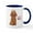 White/Navy Inside, variant on CafePress - Poodle Mugs - 11 oz Ceramic Mug - Novelty Coffee Tea Cup