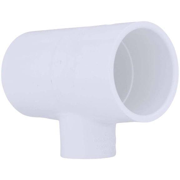 Charlotte Pipe & Found PVC 02400 5800 Reducing Tee White 1-1/2" X 1-1/2" X 3/4"